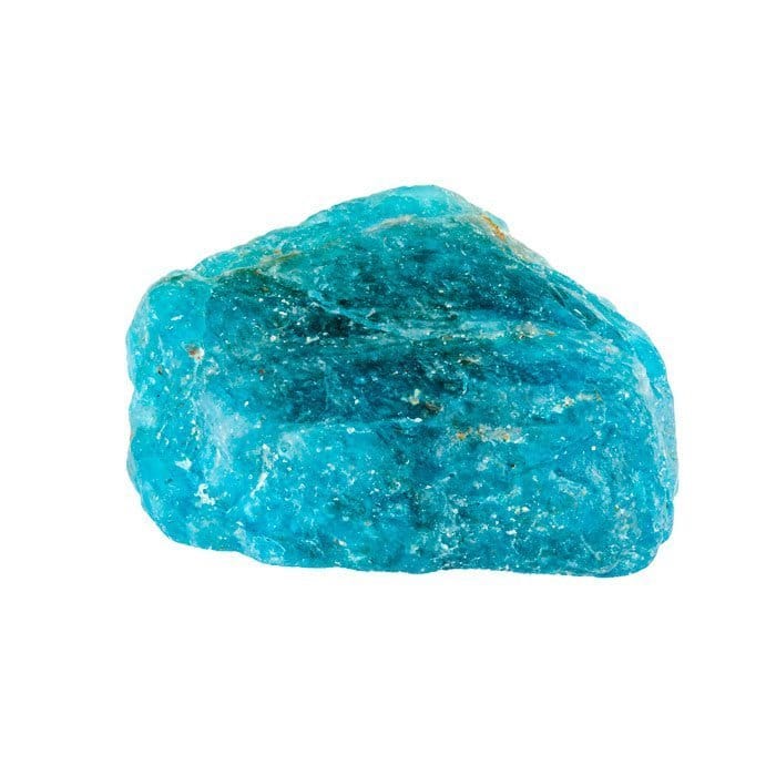 Apatite bleue, cristal électrique
